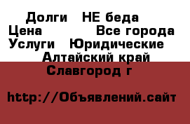 Долги - НЕ беда ! › Цена ­ 1 000 - Все города Услуги » Юридические   . Алтайский край,Славгород г.